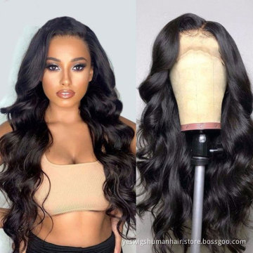 Cheap Body Wave Raw Brazilian Virgin Cuticle Aligned Human Hair Hd Full Lace Front Wig Transparent Lace Frontal Wig For Women